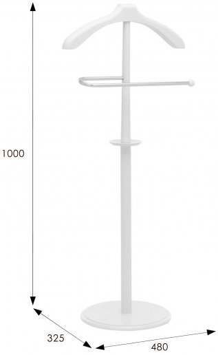 Костюмная вешалка В 25Н белая
