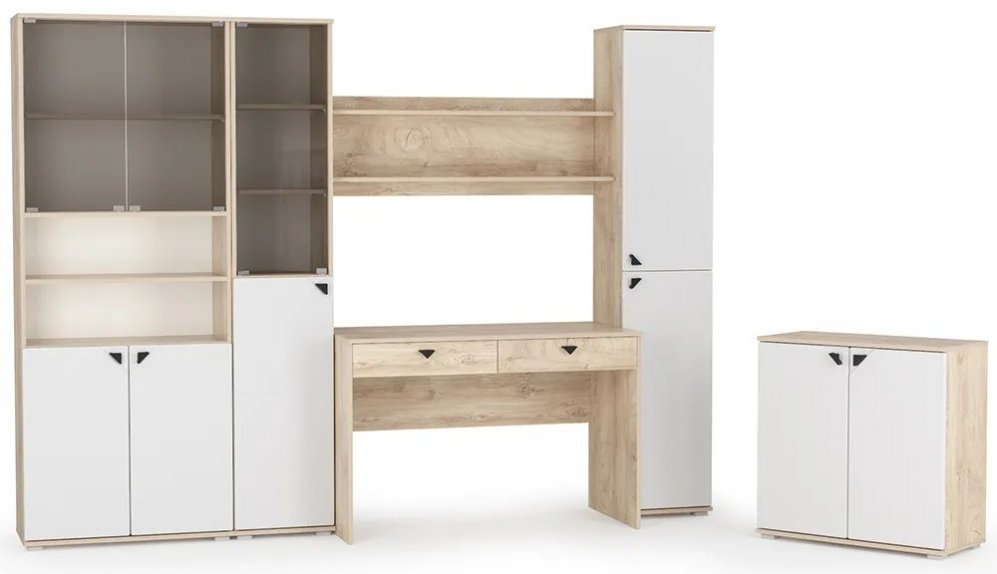 Кабинет Бостон дуб эндгрейн элегантный комплектация 3