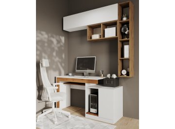 Комплект для кабинета Модена комплектация 2 белый / дуб вотан