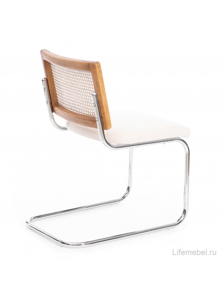 Офисный стул Mani натуральный / хром