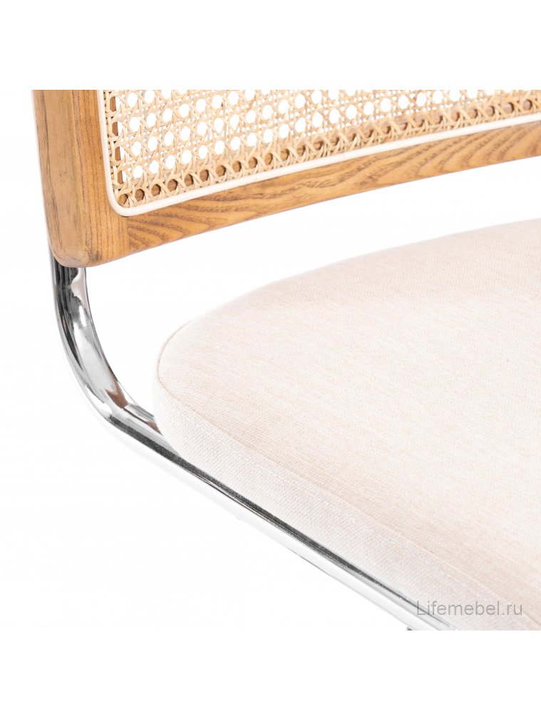 Офисный стул Mani натуральный / хром