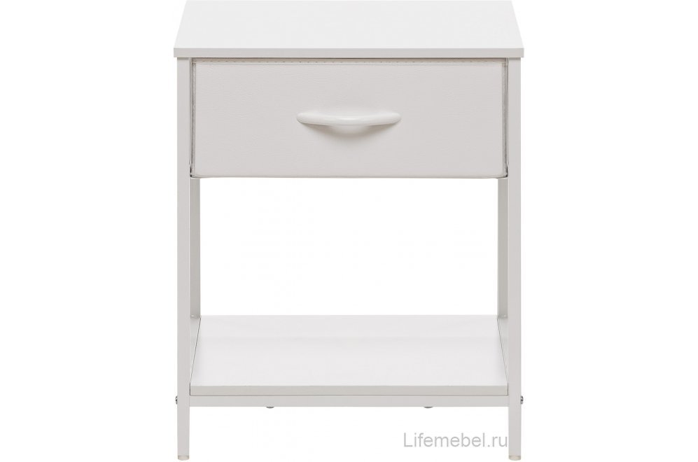 Тумба Линкс с ящиком и полкой белая
