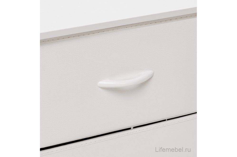 Тумба Линкс с ящиком и полкой белая