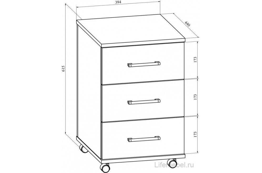 Тумба ОФ-22 дуб крафт табачный