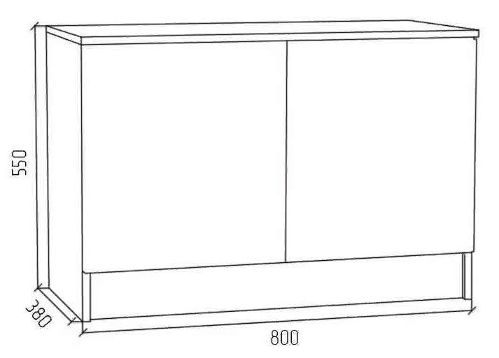 Тумба ПРТ2 дуб сонома