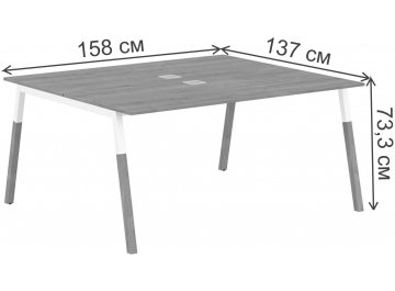 Стол для переговоров SkyLand FORTA FWST 1513 1580х1370х733