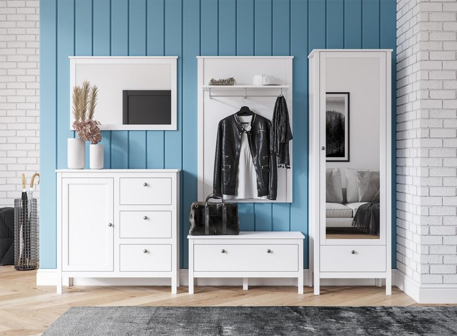 Зеркало Helga LUS/90 белое