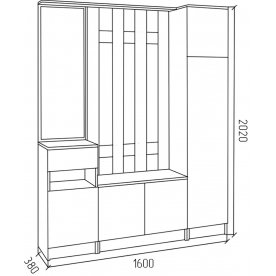 Готовая прихожая СПР3