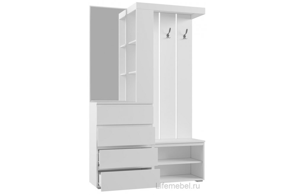 Готовая прихожая Крона 1260 белый