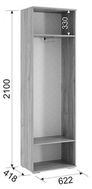 Готовая прихожая Лайк К6 дуб мария / изумруд