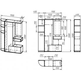 Готовая прихожая Мебелайн-10