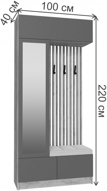 Готовая прихожая Руэлла белый