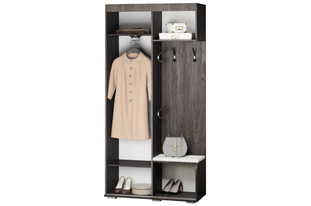 Готовая прихожая Варда ясень темный / белая