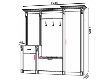 Готовая прихожая Визит-4