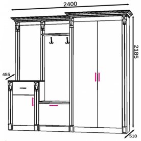 Готовая прихожая Визит
