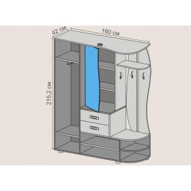 Прихожая Иннэс-1 1,6 правая
