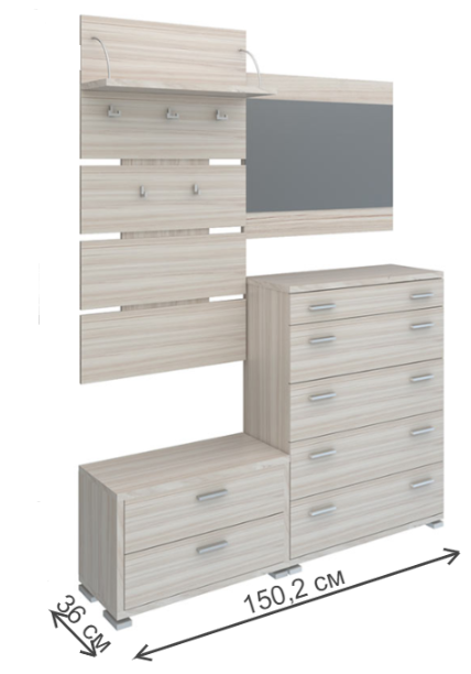 Прихожая Инвайт 3 карамель