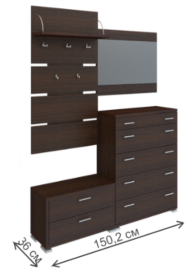 Прихожая Инвайт 3 венге