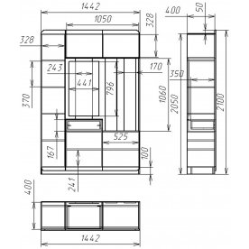 Прихожая Мебелеф 10