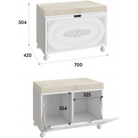 Модульная прихожая Ассоль комплектация 6