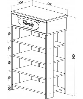 Модульная прихожая ДримСтар комплектация 3