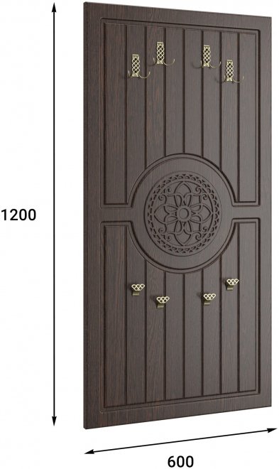 Модульная прихожая Монблан венге / орех шоколадный комплектация 5 (К)