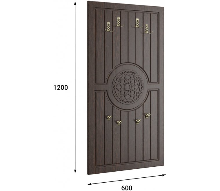 Модульная прихожая Монблан венге / орех шоколадный комплектация 5 (К)