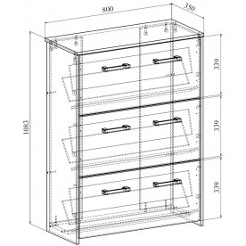 Модульная прихожая Агата комплектация 3