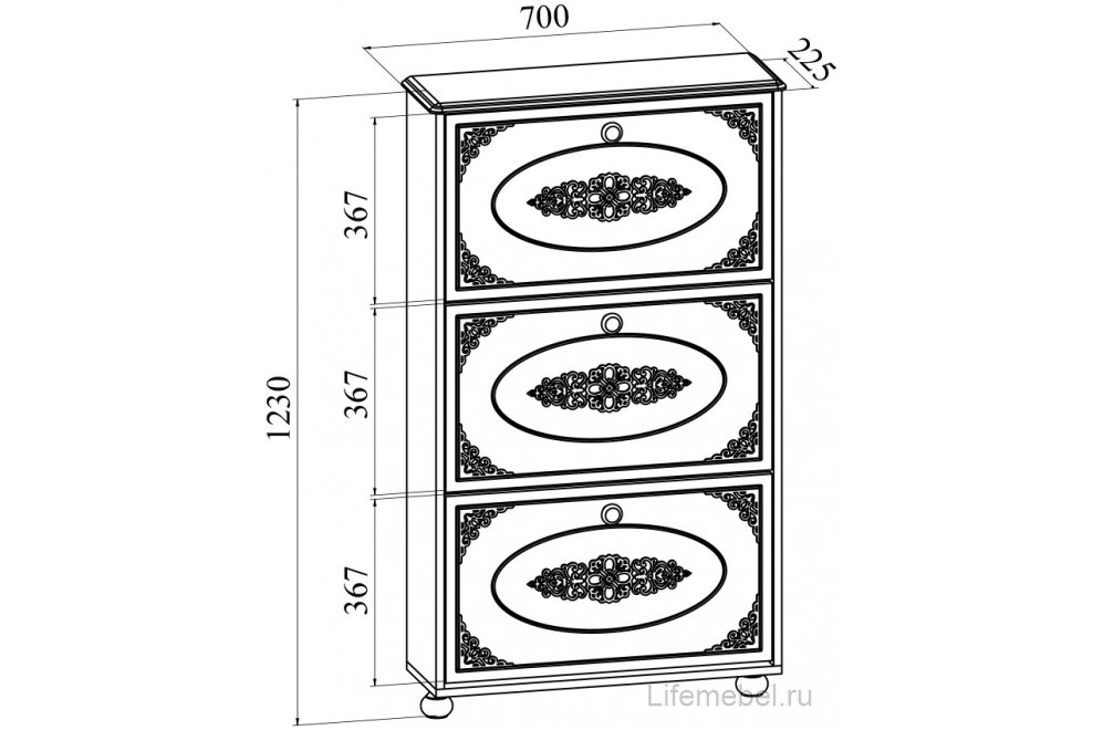 Модульная прихожая Ассоль АС-055 белое дерево (К)