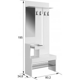 Модульная прихожая Баско К10 комплектация 10