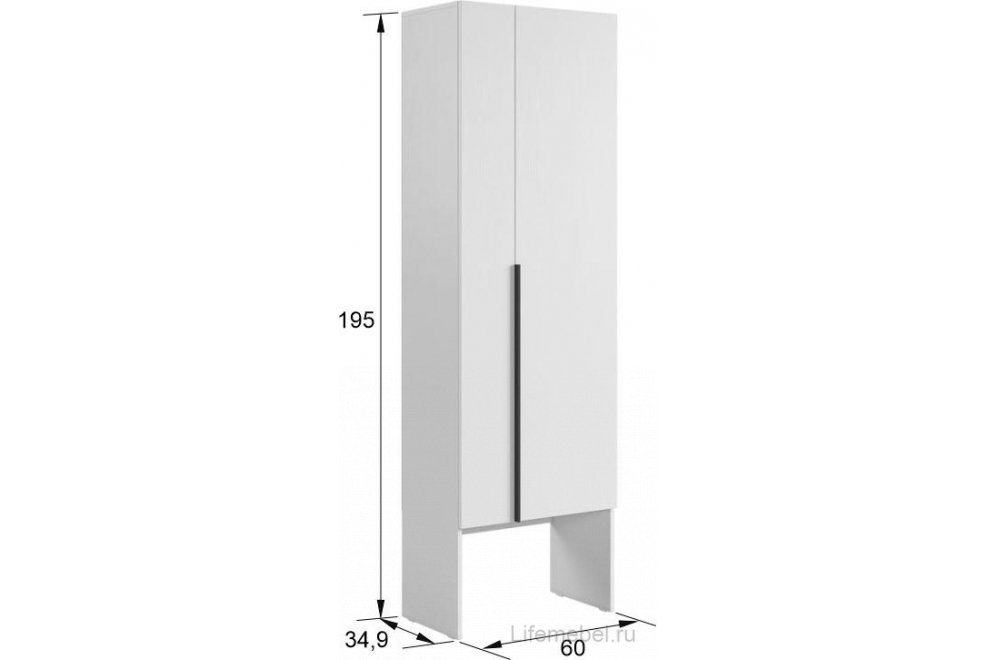 Модульная прихожая Баско К9 графит / дуб крафт золотой комплектация 9