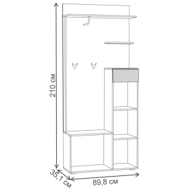 Модульная прихожая Лайн