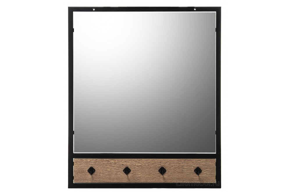 Модульная прихожая Лофт дуб галифакс / черный матовый