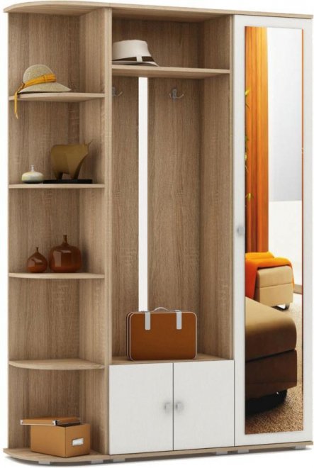 Модульная прихожая Марокко-2 дуб сонома / белый