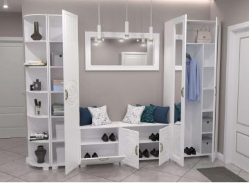 Модульная прихожая Монблан комплектация 3