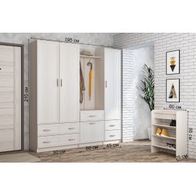 Модульная прихожая Иннэс 6 Рамка