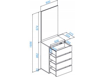 Модульная прихожая Роут комплектация 8