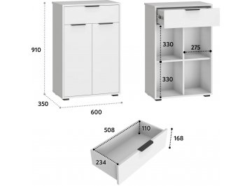 Модульная прихожая Оптима ОП-105