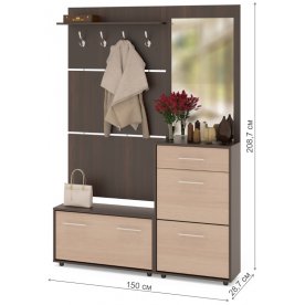 Модульная прихожая ВШ-3.1 + ТП-3 + ТП-2 + ПЗ-3