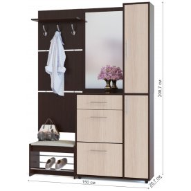 Модульная прихожая ВШ-5.1 + ТП-5 + ТП-4 + ПЗ-4