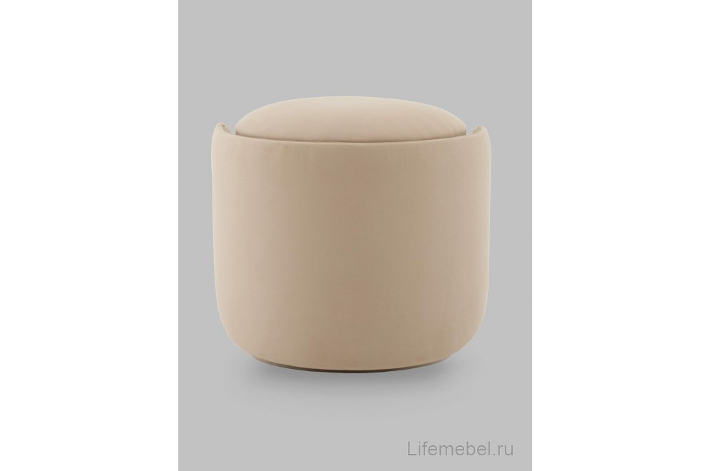 Пуф Нордхилл велюр бежевый
