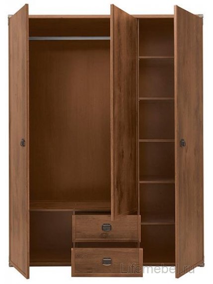 Шкаф трехдверный Индиана JSZF 3D2S дуб саттер