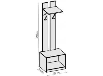 Тумба для обуви Иннэс-6 бодега