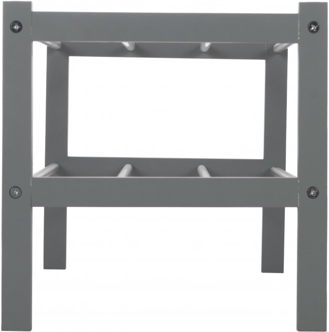 Обувница Атлас двухъярусный серый