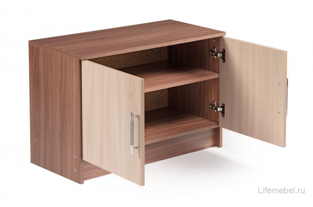 Обувница Машенька ТБ-101 ЛДСП ясень шимо темный / ясень шимо светлый