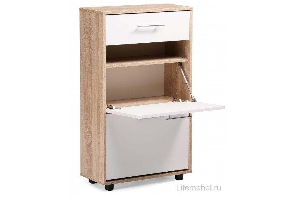 Обувница ТП-2 дуб сонома / белый