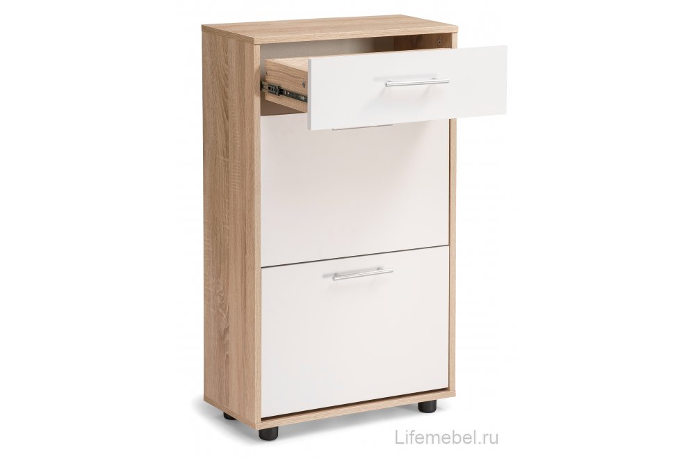 Обувница ТП-2 дуб сонома / белый