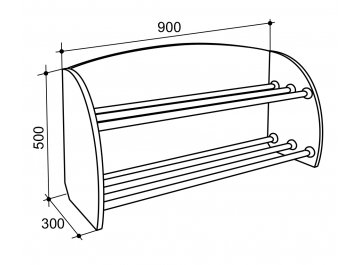 Обувница открытая ясень шимо