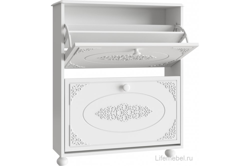 Обувница Ассоль АС-45 белое дерево