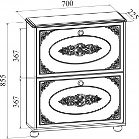 Обувница Ассоль плюс АС-45